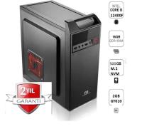 PCPRO I5-12400F 16GB Ram 500GB M.2 NVMe SSD 2GB VGA Masaüstü Ev Ofis Bilgisayarı - 1